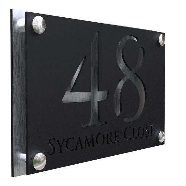 Mr Plaques Simpatico A4 F32 Floating House Sign 280 × 180mm