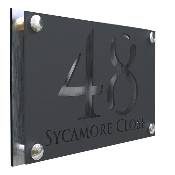 Mr Plaques Simpatico A4 F32 Floating House Sign 280 × 180mm