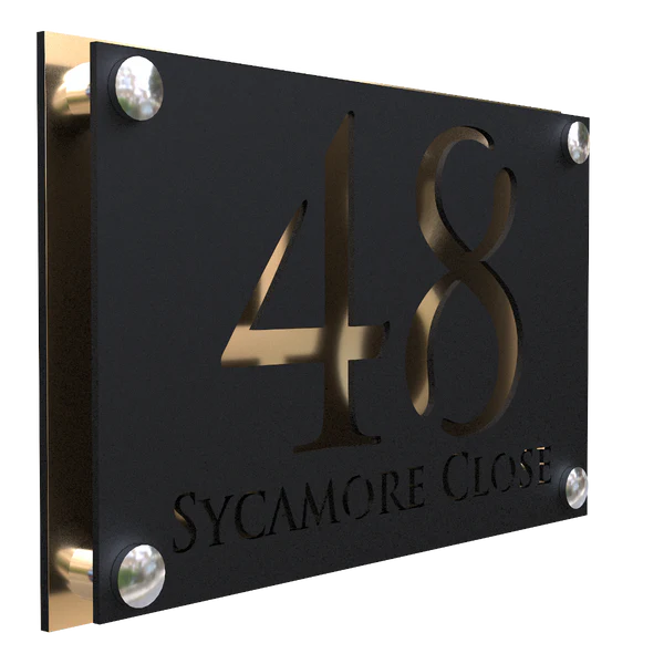 Mr Plaques Simpatico A4 F32 Floating House Sign 280 × 180mm