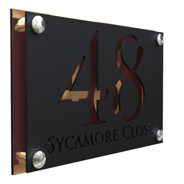 Mr Plaques Simpatico A4 F32 Floating House Sign 280 × 180mm