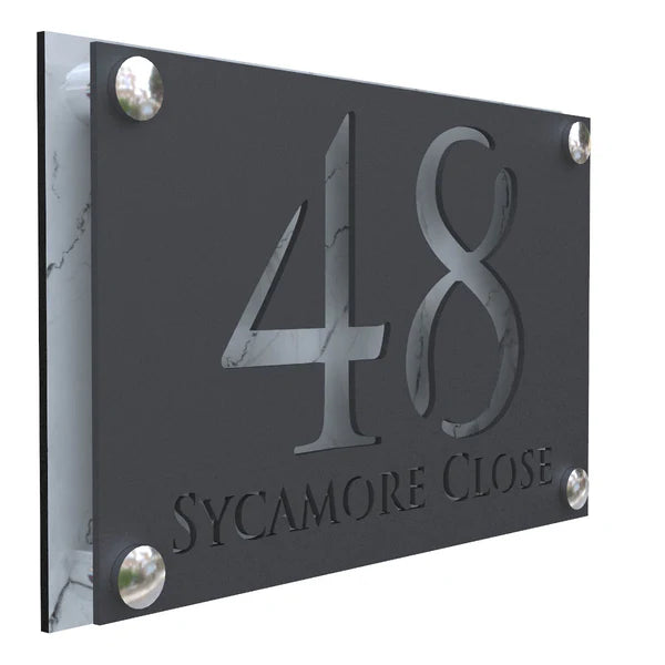 Mr Plaques Simpatico A4 F32 Floating House Sign 280 × 180mm