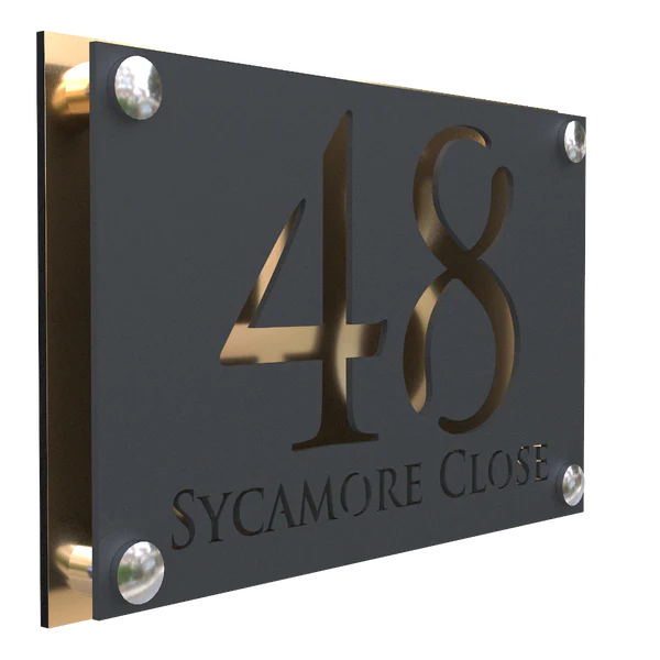 Mr Plaques Simpatico A4 F32 Floating House Sign 280 × 180mm