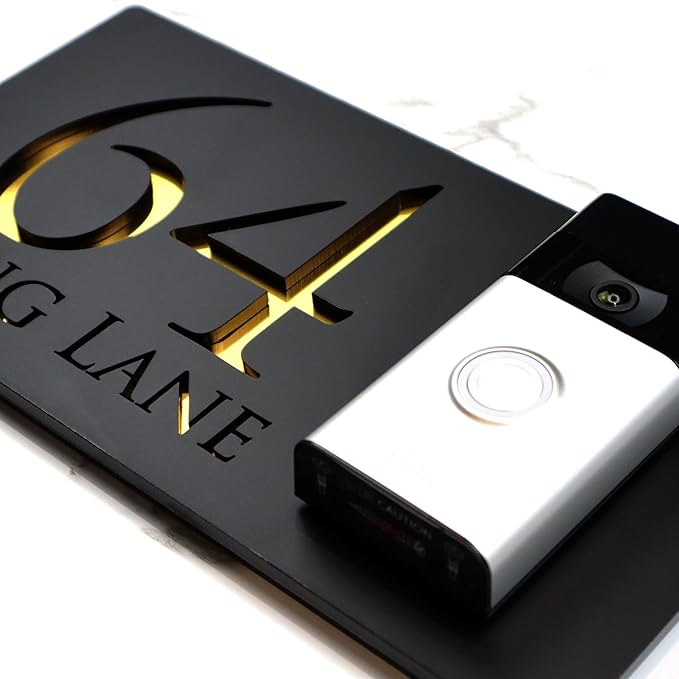 Mr Plaques Personalised Door Bell House Sign (RH)