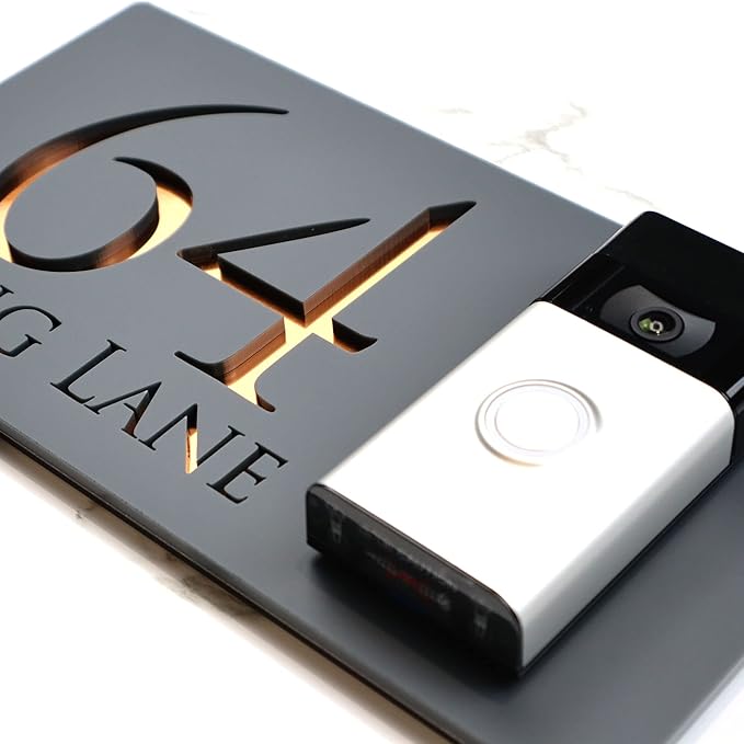 Mr Plaques Personalised Door Bell House Sign (RH)