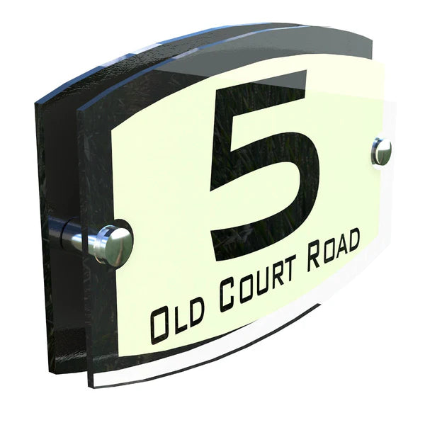 Mr Plaques Esteem A5 Front Door House Number Sign  200 × 130mm