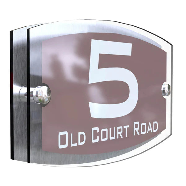 Mr Plaques Esteem A5 Front Door House Number Sign  200 × 130mm