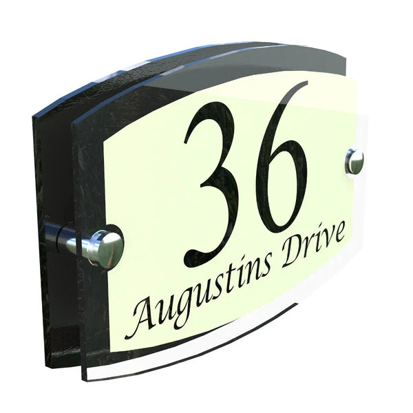 Mr Plaques Esteem A5 Front Door House Number Sign  200 × 130mm