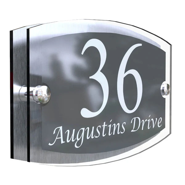 Mr Plaques Esteem A5 Front Door House Number Sign  200 × 130mm