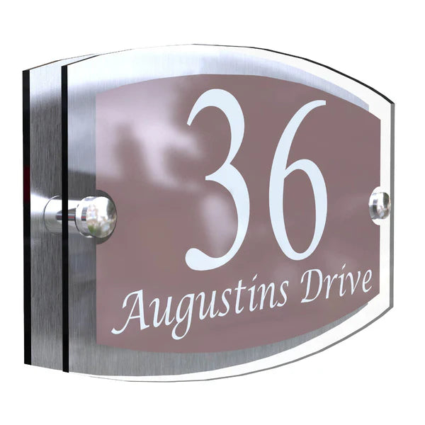 Mr Plaques Esteem A5 Front Door House Number Sign  200 × 130mm