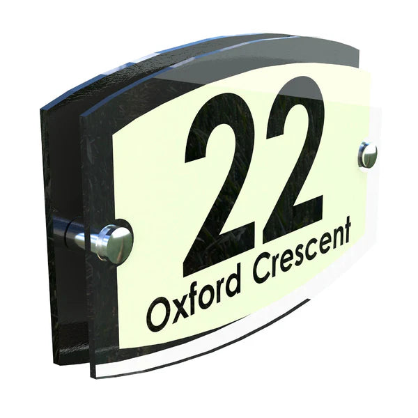 Mr Plaques Esteem A5 Front Door House Number Sign  200 × 130mm