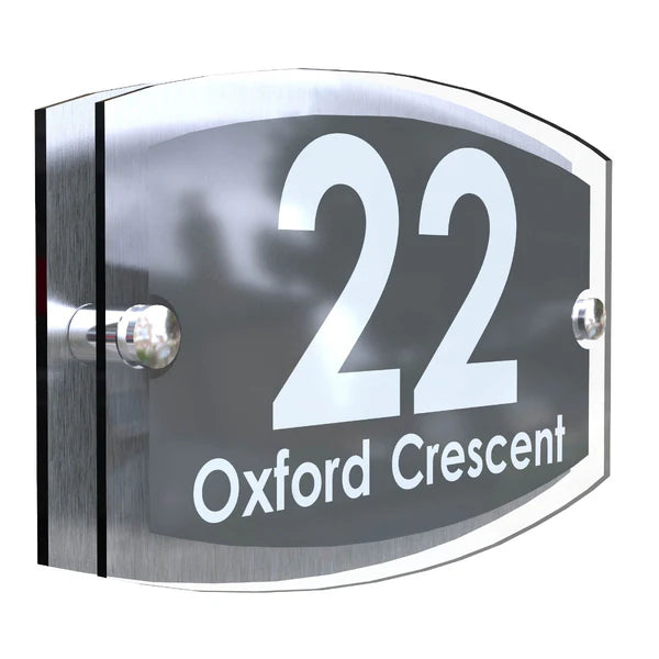 Mr Plaques Esteem A5 Front Door House Number Sign  200 × 130mm