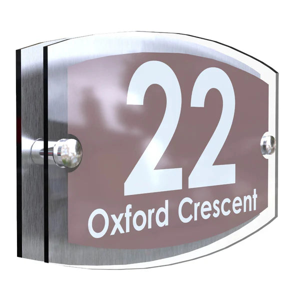 Mr Plaques Esteem A5 Front Door House Number Sign  200 × 130mm