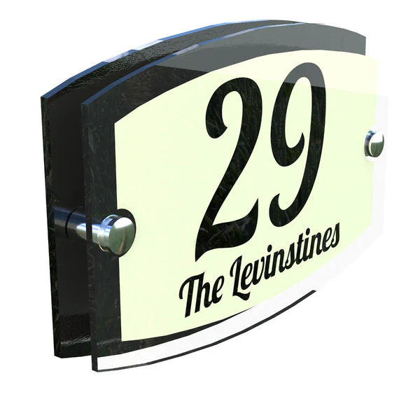 Mr Plaques Esteem A5 Front Door House Number Sign  200 × 130mm