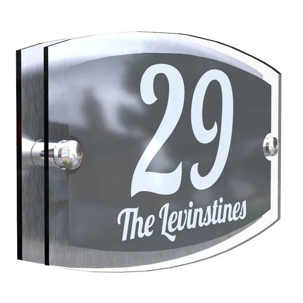 Mr Plaques Esteem A5 Front Door House Number Sign  200 × 130mm