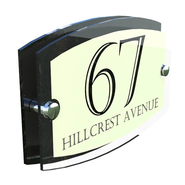 Mr Plaques Esteem A5 Front Door House Number Sign  200 × 130mm