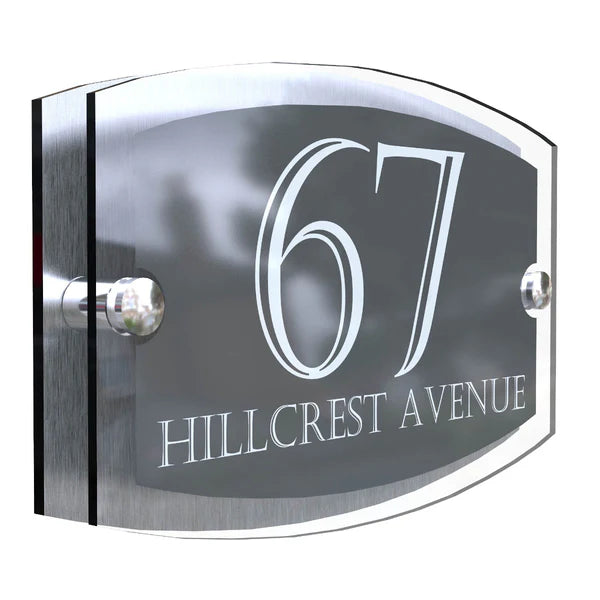 Mr Plaques Esteem A5 Front Door House Number Sign  200 × 130mm