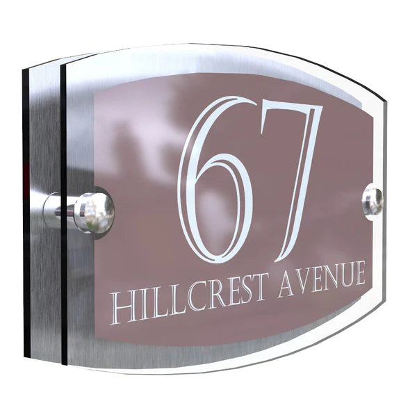 Mr Plaques Esteem A5 Front Door House Number Sign  200 × 130mm