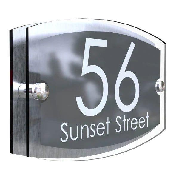 Mr Plaques Esteem A5 Front Door House Number Sign  200 × 130mm