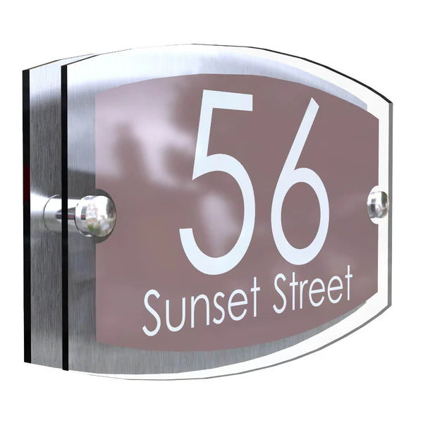 Mr Plaques Esteem A5 Front Door House Number Sign  200 × 130mm