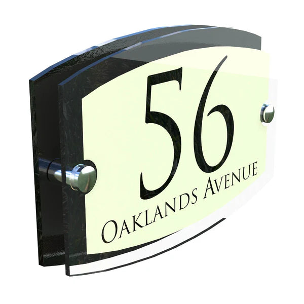 Mr Plaques Esteem A5 Front Door House Number Sign  200 × 130mm