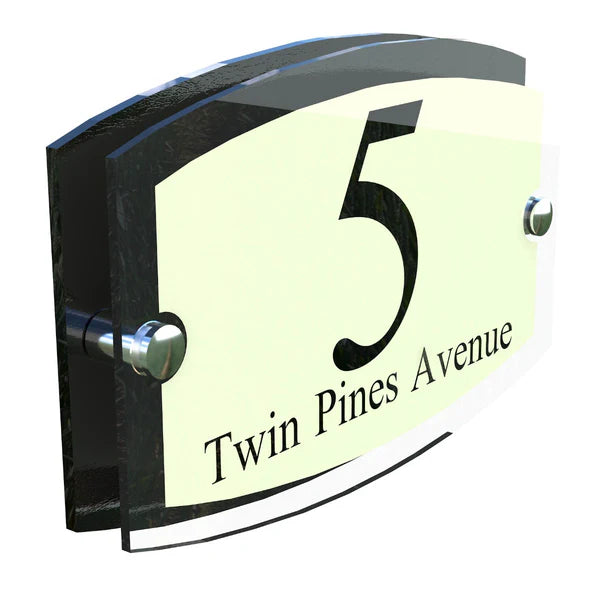 Mr Plaques Esteem A5 Front Door House Number Sign  200 × 130mm
