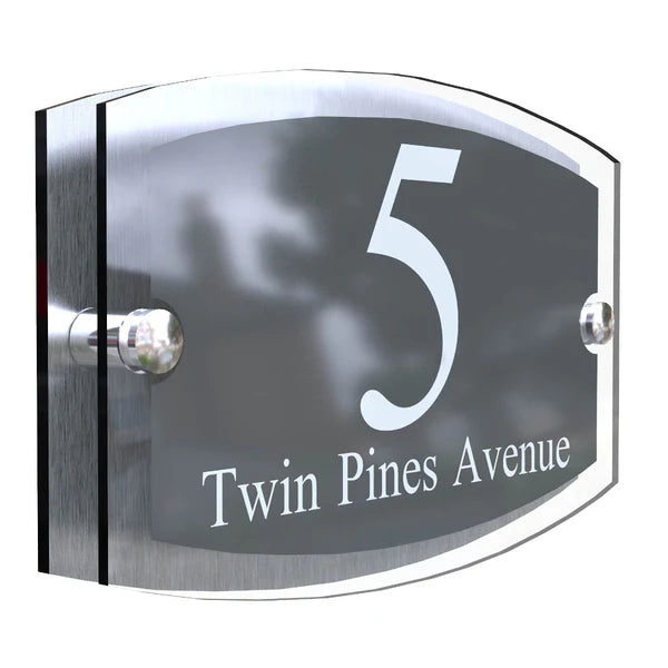 Mr Plaques Esteem A5 Front Door House Number Sign  200 × 130mm