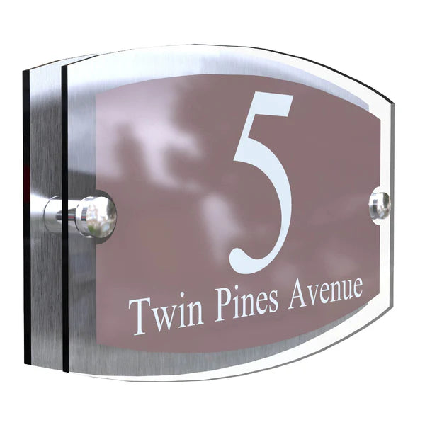 Mr Plaques Esteem A5 Front Door House Number Sign  200 × 130mm