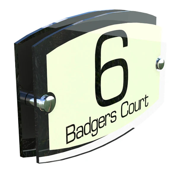 Mr Plaques Esteem A5 Front Door House Number Sign  200 × 130mm