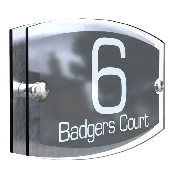 Mr Plaques Esteem A5 Front Door House Number Sign  200 × 130mm