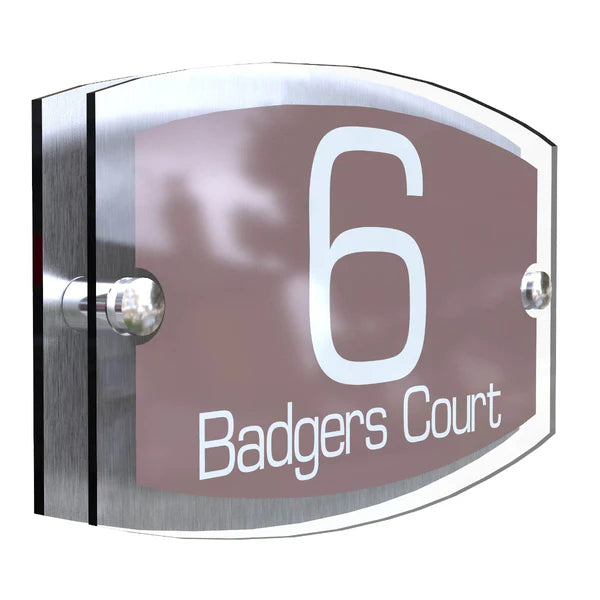 Mr Plaques Esteem A5 Front Door House Number Sign  200 × 130mm