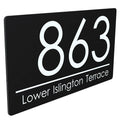 Mr Plaques Exalted EXA4-C-H1-27W-MB Floating House Sign 280 × 160mm