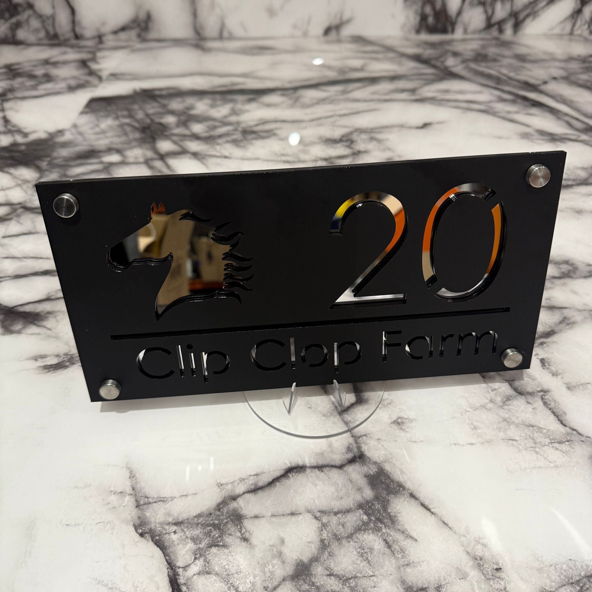 Mr Plaques Horse Signs - MATTE BLACK