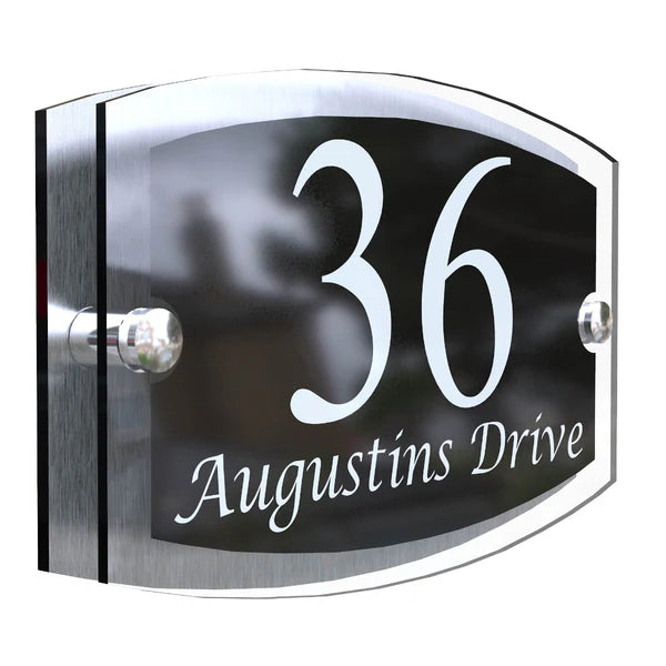Mr Plaques Esteem A5 Front Door House Number Sign  200 × 130mm