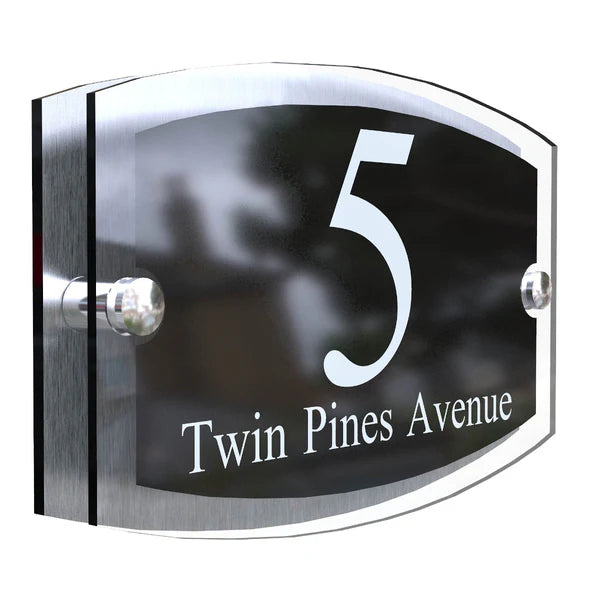 Mr Plaques Esteem A5 Front Door House Number Sign  200 × 130mm