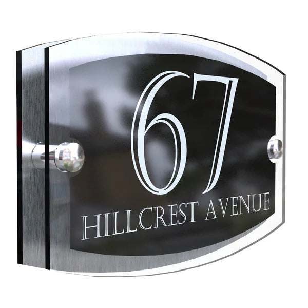 Mr Plaques Esteem A5 Front Door House Number Sign  200 × 130mm