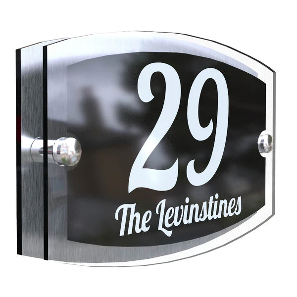 Mr Plaques Esteem A5 Front Door House Number Sign  200 × 130mm