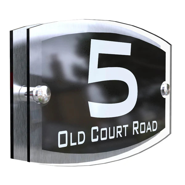 Mr Plaques Esteem A5 Front Door House Number Sign  200 × 130mm