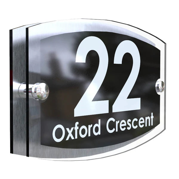 Mr Plaques Esteem A5 Front Door House Number Sign  200 × 130mm