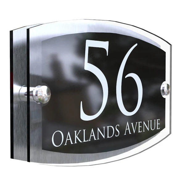 Mr Plaques Esteem A5 Front Door House Number Sign  200 × 130mm