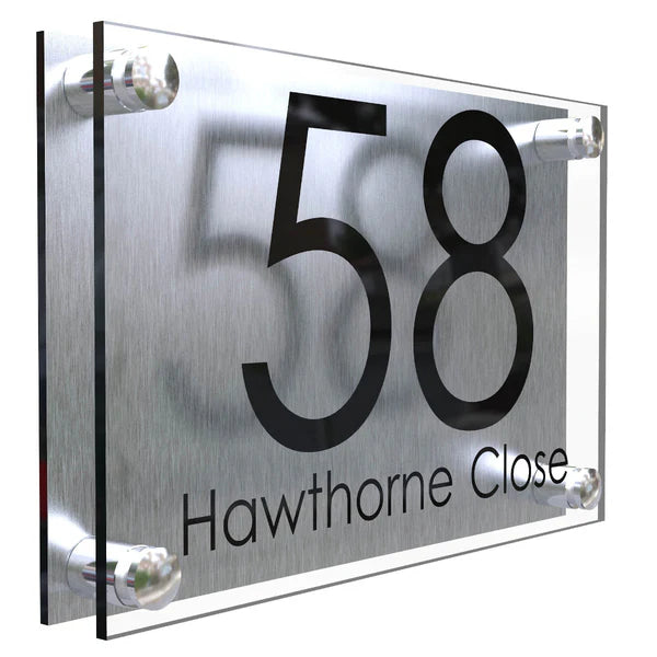 Mr Plaques Prestige A4 House Sign